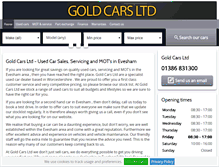 Tablet Screenshot of goldcarsltd.co.uk